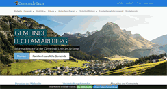 Desktop Screenshot of gemeinde.lech.eu